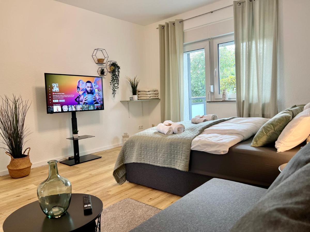 Design Apartment Mit Balkon - Kueche - Netflix Essen Bagian luar foto