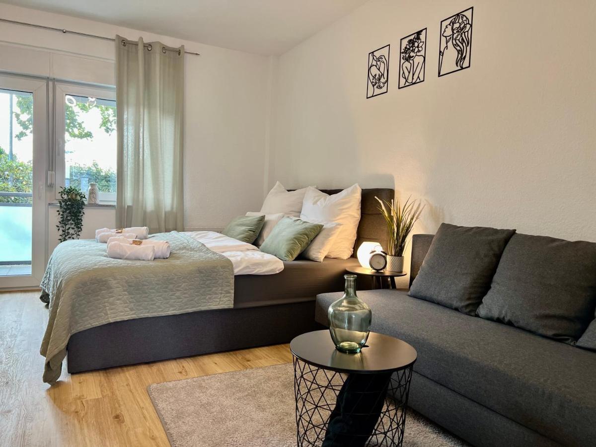 Design Apartment Mit Balkon - Kueche - Netflix Essen Bagian luar foto